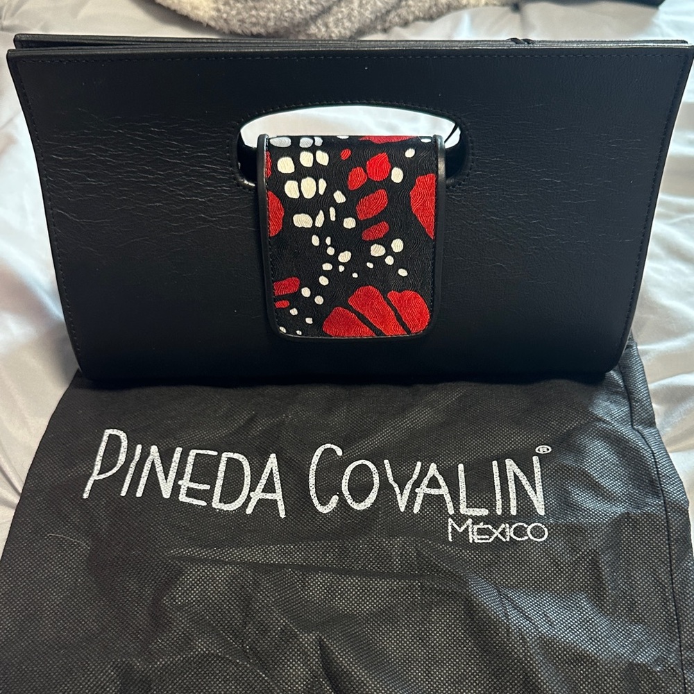 Black and Red Clutch + Necklace
